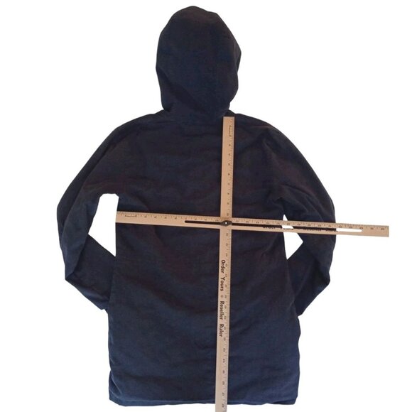 Marine Layer Womens Sz Small Navy Jacket Native Flannel Lined Hoodie Made In USA - Picture 5 of 8